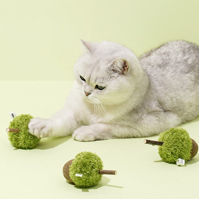 Zeze Acorn Fruit Cat Toy with Catnip