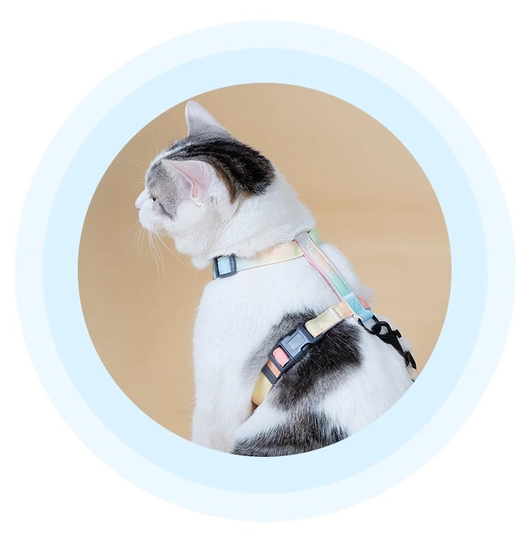 Touchdog H-Shaped Cat Harness & Leash Set – 3 Colors Available