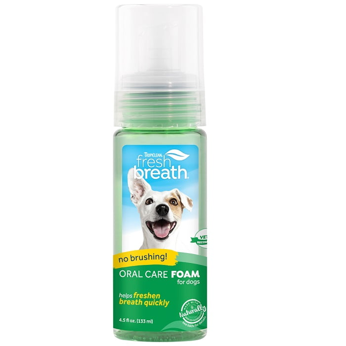 TropiClean Fresh Breath Foam For Dog - 4.5oz - Maokids Pet