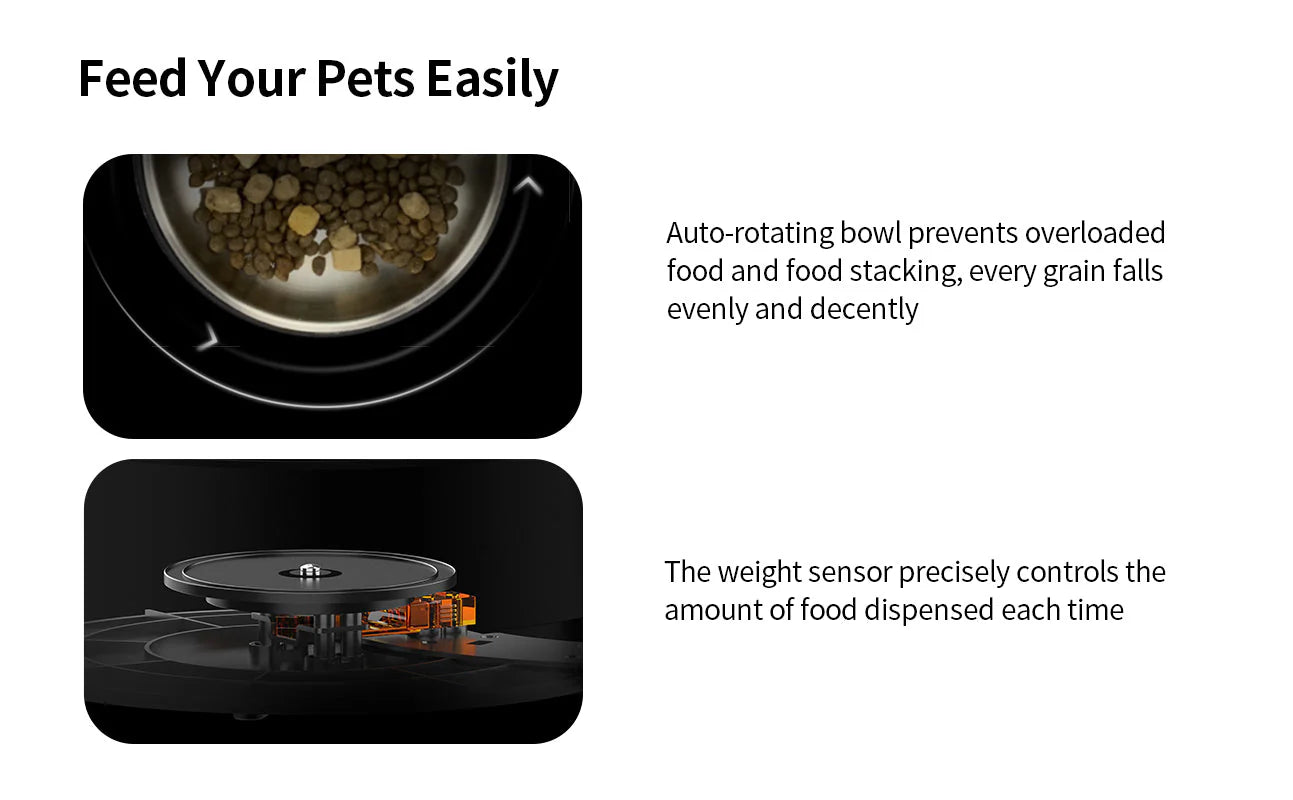 PETKIT小佩 智能行星自动喂食器 全不锈钢材质 大号5L/中号3L容量可选 旋转出粮设计 「北美版」