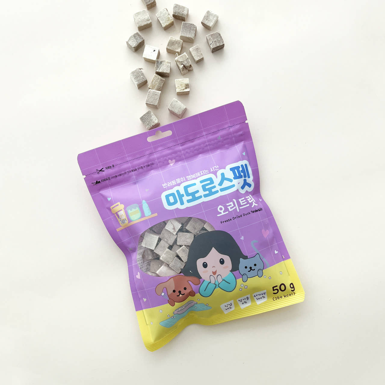 Matroos Freeze Dried Duck Tenderlion Treats For Cat & Dog - 50g - Maokids Pet