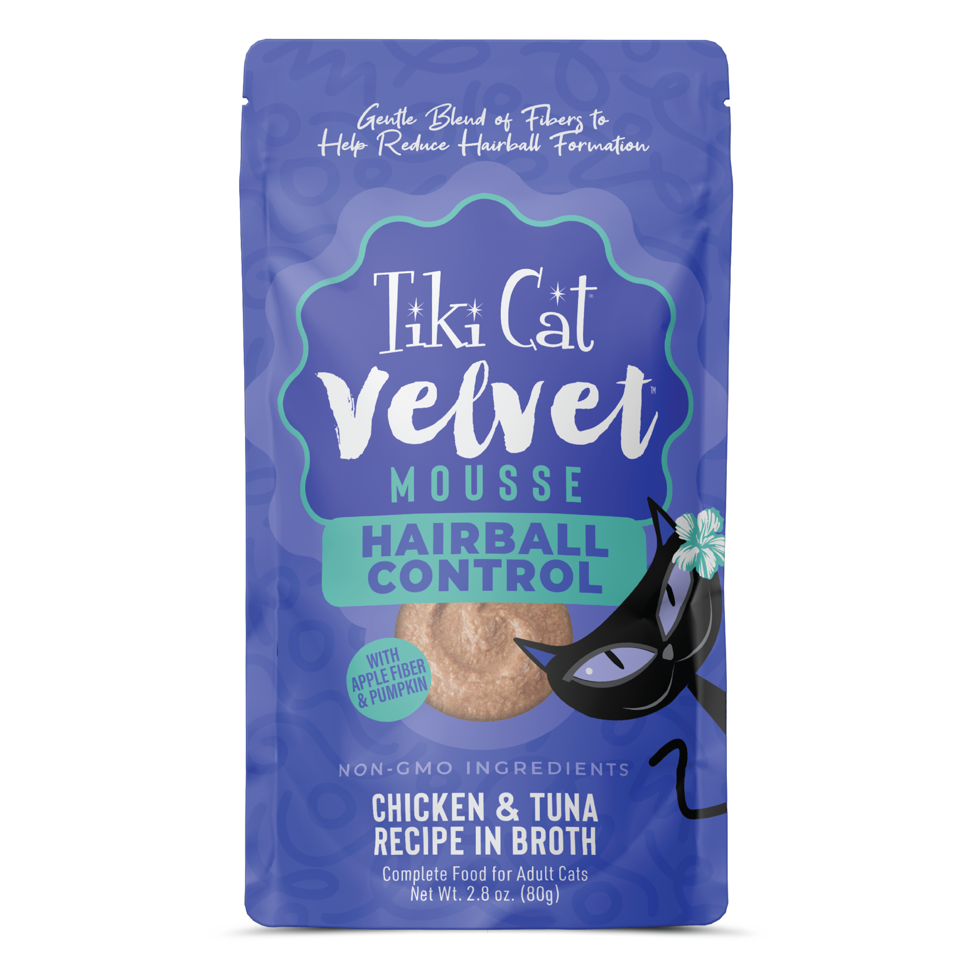 Tiki Cat Velvet Mousse Hairball Control - Chicken & Tuna