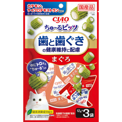 Inaba CIAO Churu Bites Dual-Texture For Cat Dental Health - Tuna