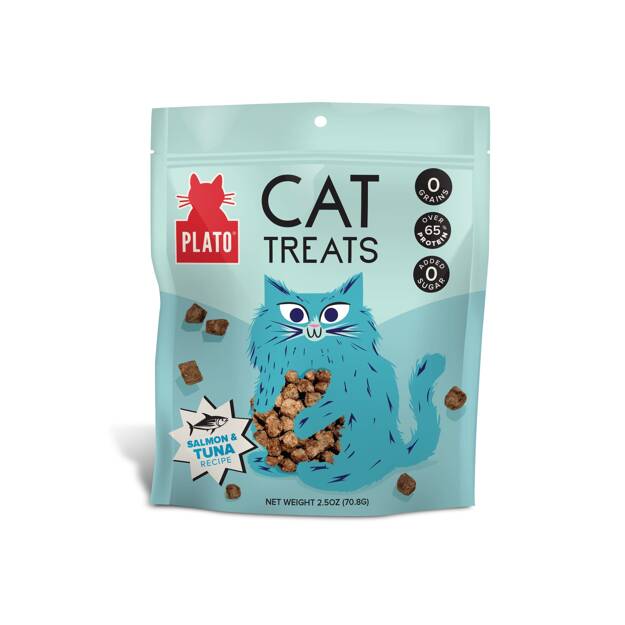 Plato Air-Dried Cat Treats - Tuna & Salmon Recipe - Maokids Pet