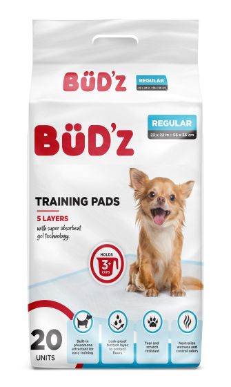 Bud'Z Pee Pads 22"x22" (56x56cm) Dog
