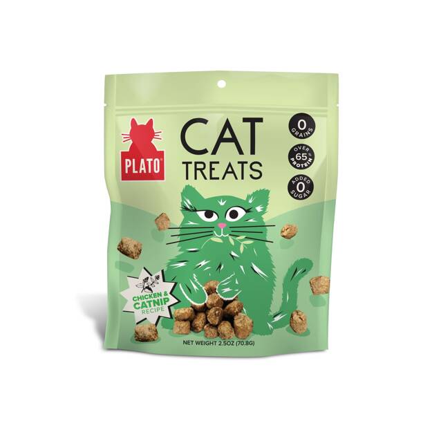 Plato Air-Dried Cat Treats - Chicken with Catnip Recipe - Maokids Pet