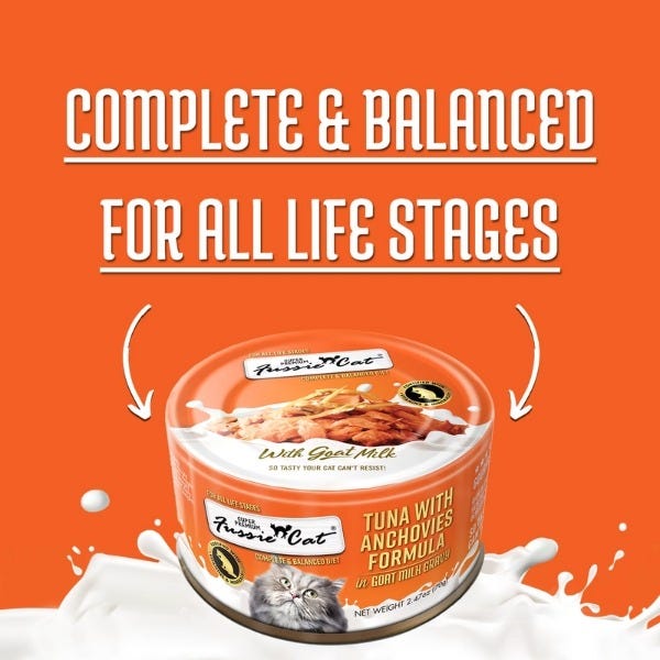 Fussie Cat Tuna with Anchovies Formula in Goat Milk Gravy - Maokids Pet