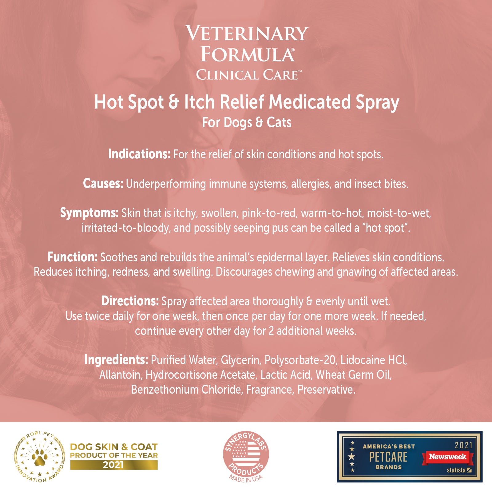 Synergy Labs Veterinary Formula Antiseptic & Antifungal Spray - 8oz - Maokids Pet
