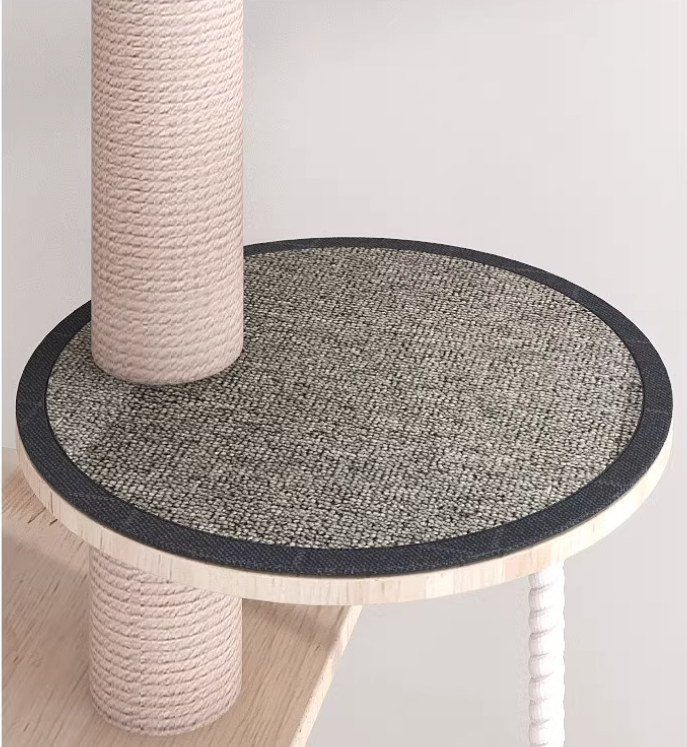 MengZhu Solid Wood Large Cloudy Cat Tree - Maokids Pet