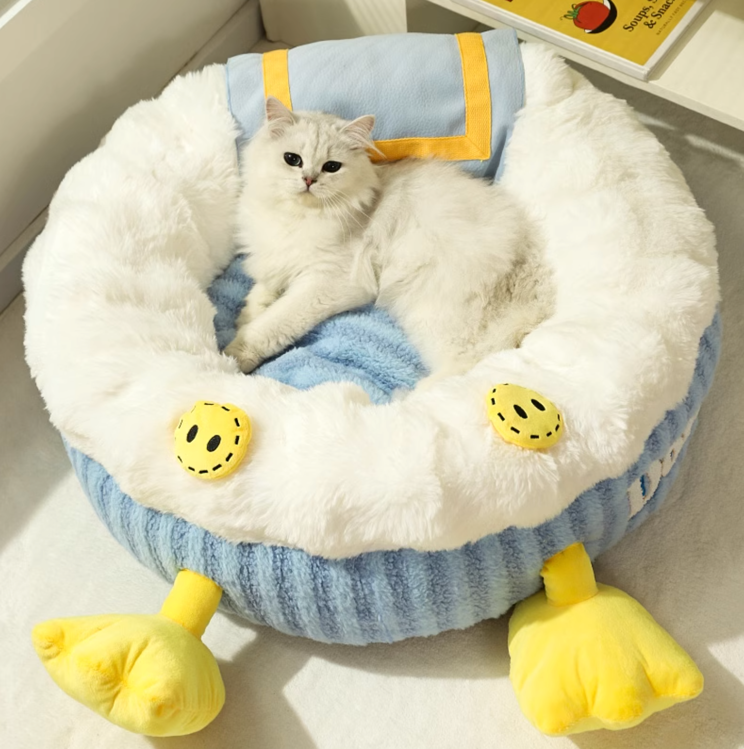 Hoopet Cozy Pet Bed - Washable Sleeping Pet Bed - Maokids Pet