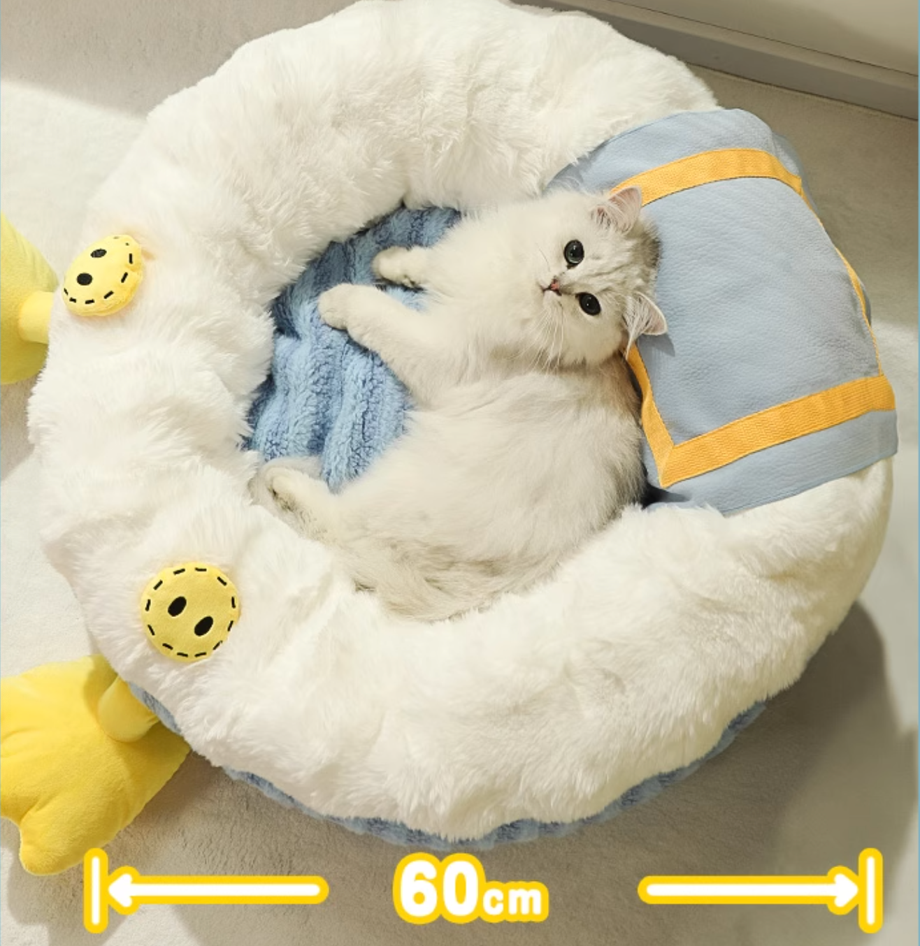 Hoopet Cozy Pet Bed - Washable Sleeping Pet Bed - Maokids Pet