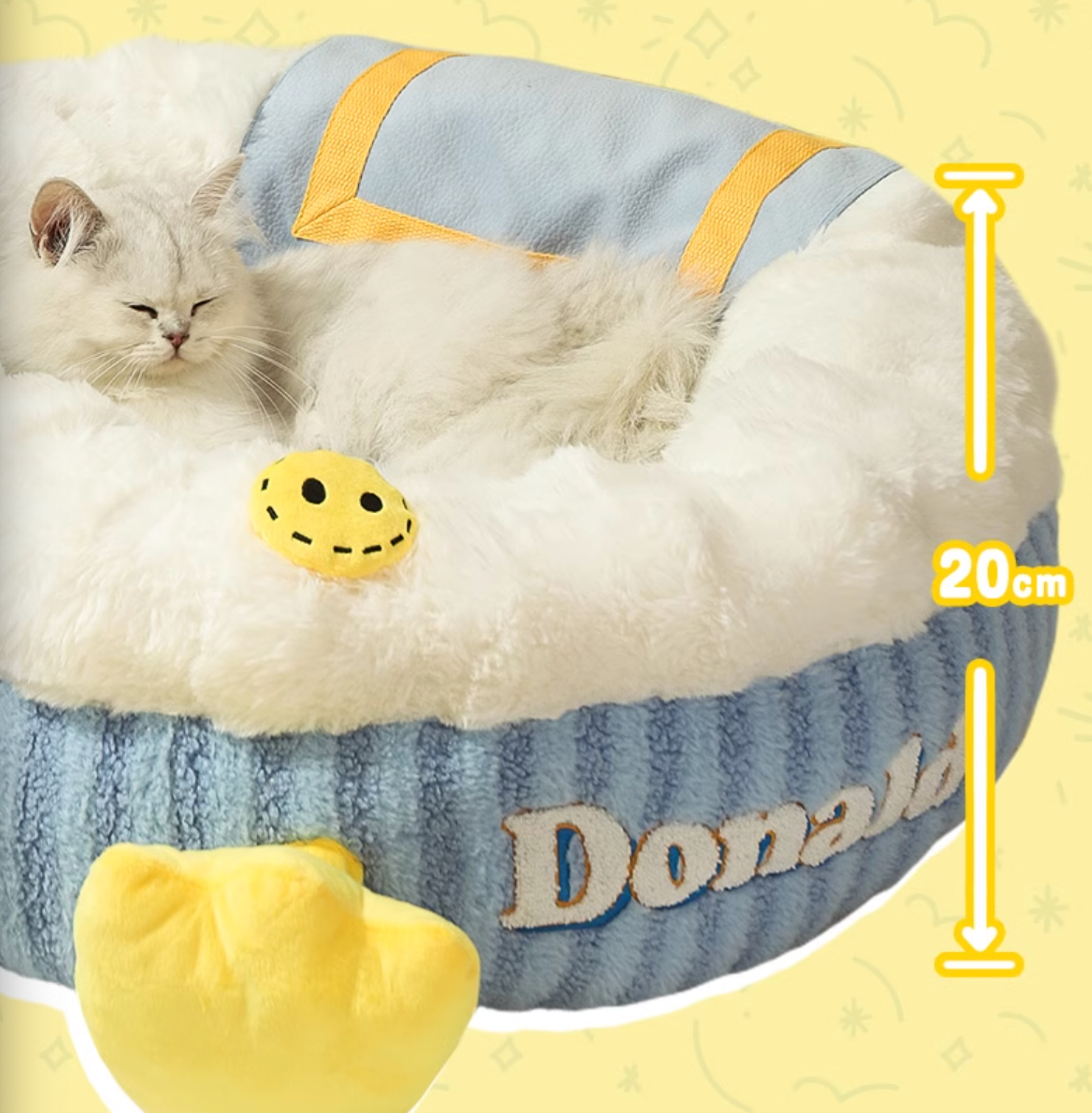 Hoopet Cozy Pet Bed - Washable Sleeping Pet Bed - Maokids Pet