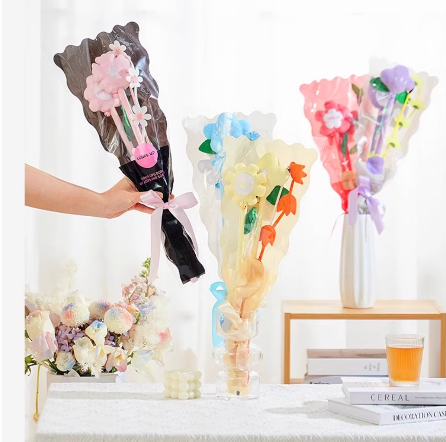 Luuks Up Cat Flower Teaser Wand Set - Maokids Pet
