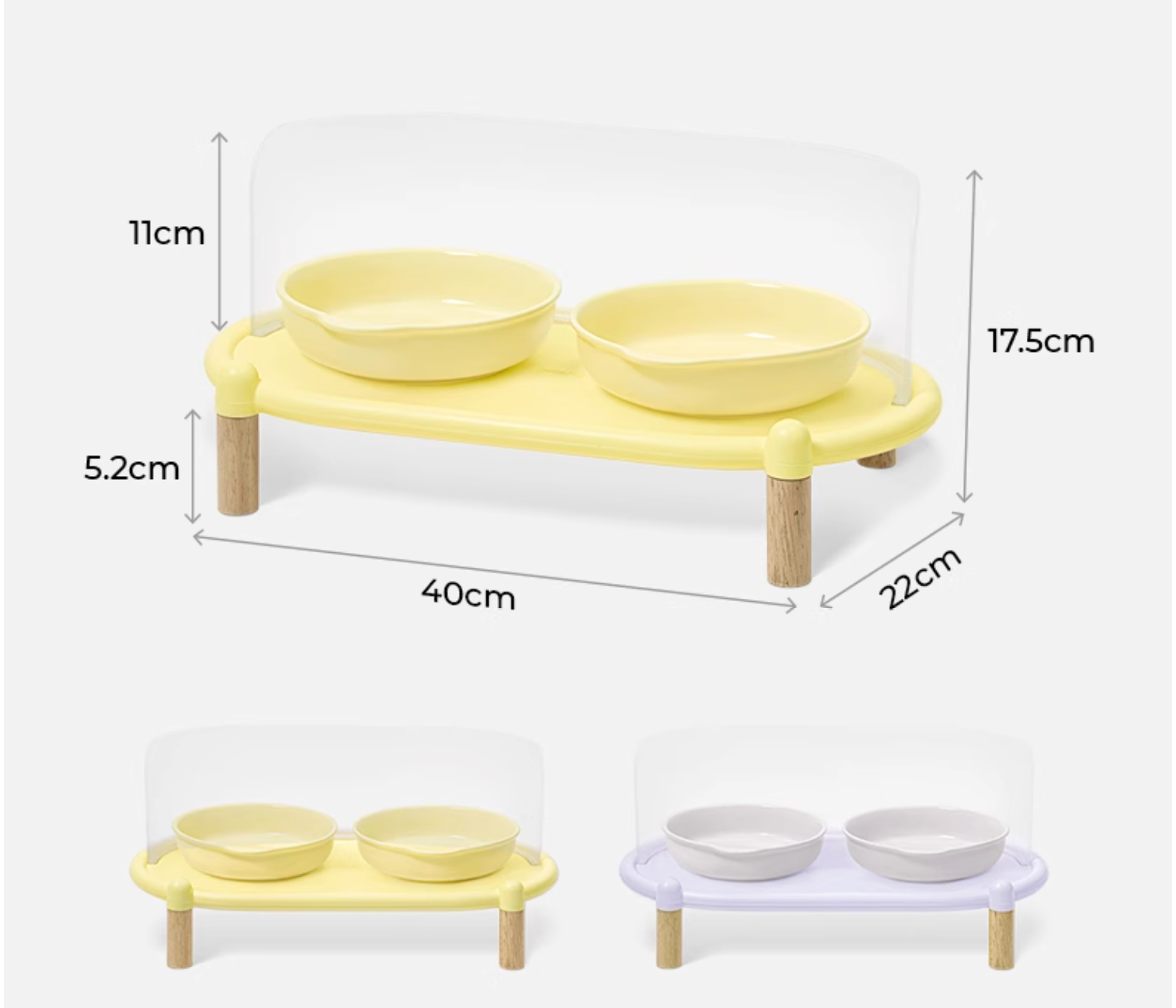 Mango Pet Dining Table Set - 3 Colors - Maokids Pet