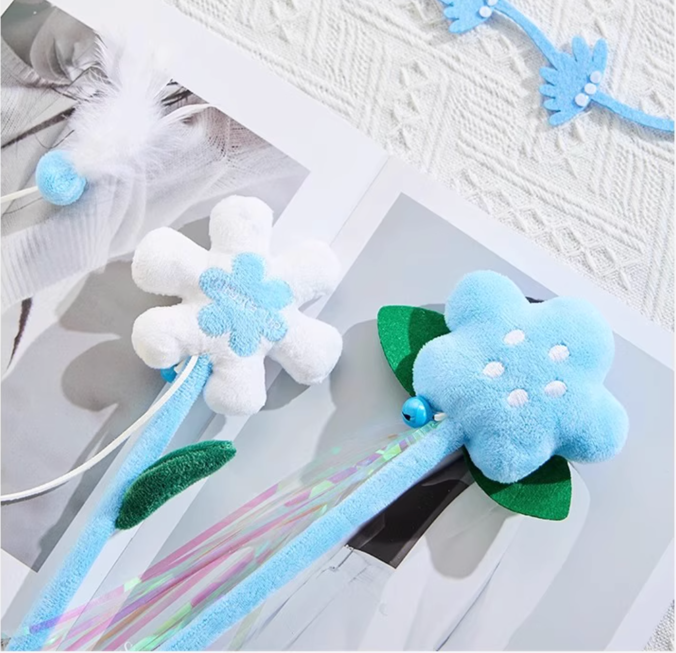 Luuks Up Cat Flower Teaser Wand Set - Maokids Pet