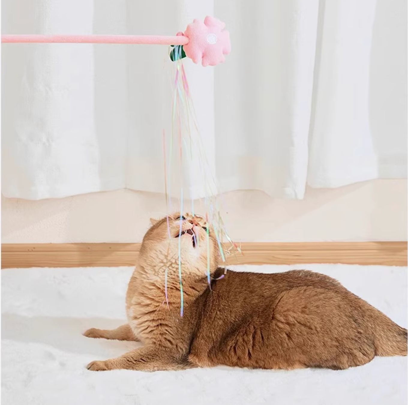 Luuks Up Cat Flower Teaser Wand Set - Maokids Pet