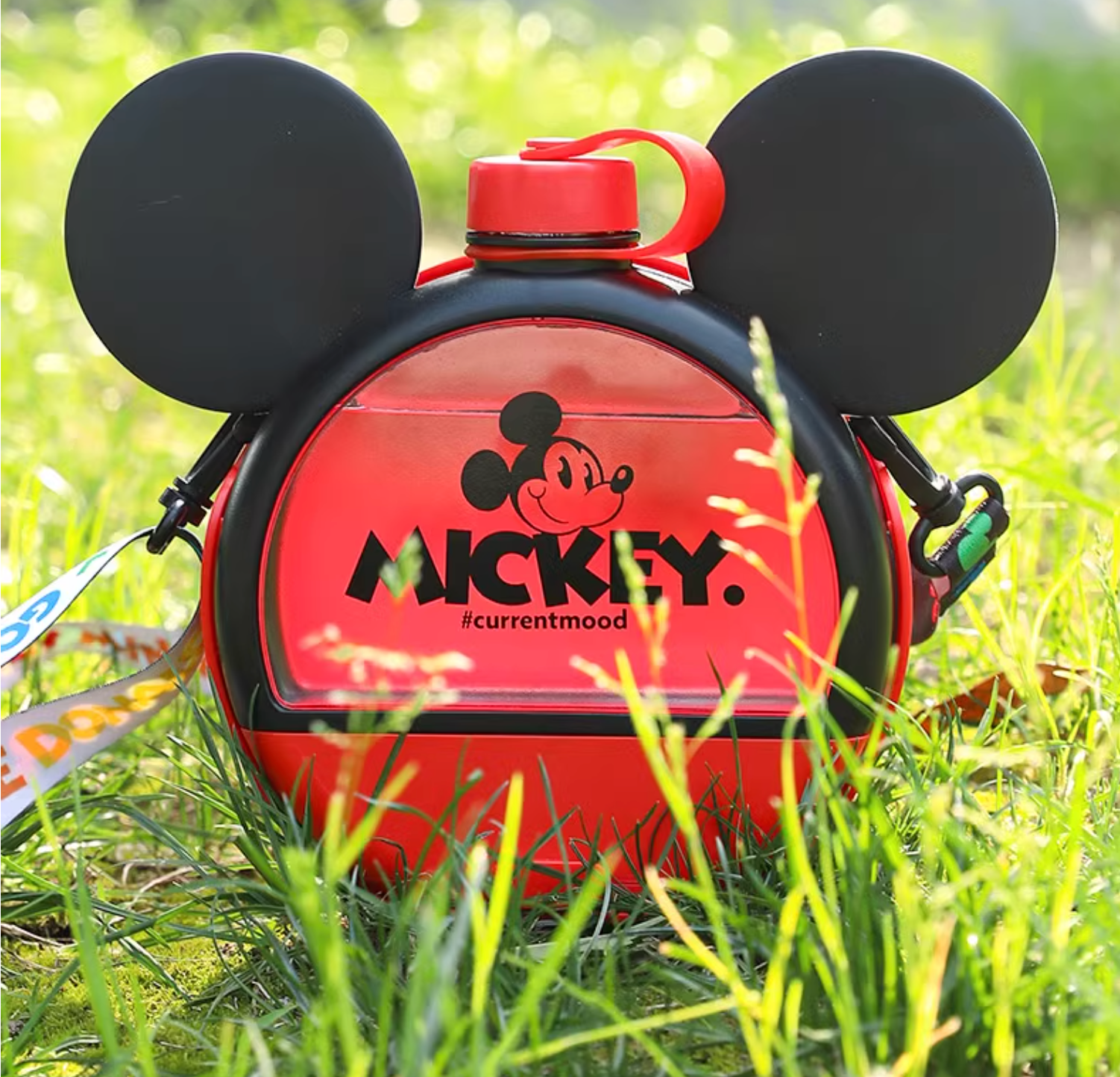 Hoopet Mickey Series Dog Outdoor Water Bottle With Bowl - Maokids Pet