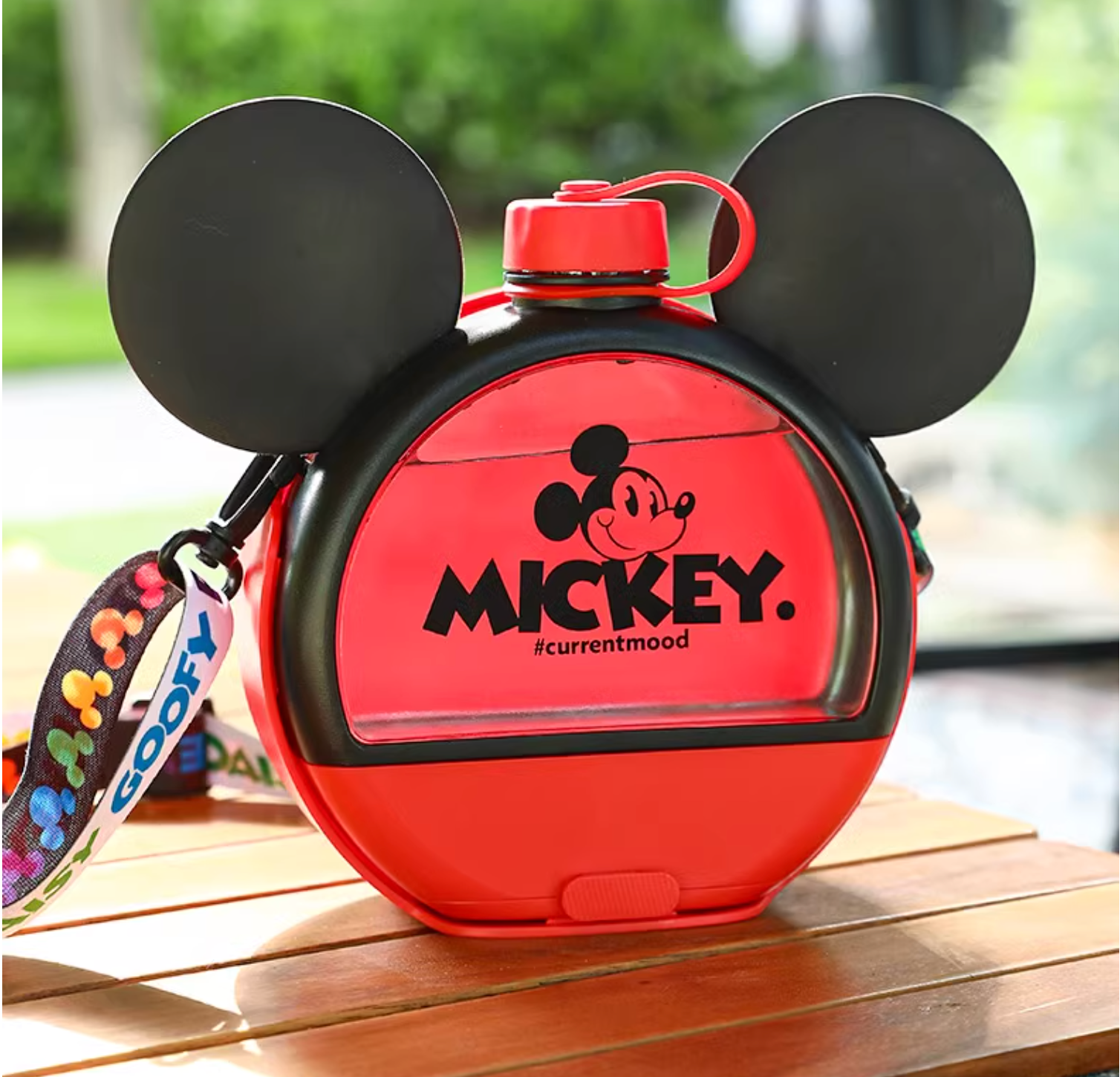 Hoopet Mickey Series Dog Outdoor Water Bottle With Bowl - Maokids Pet