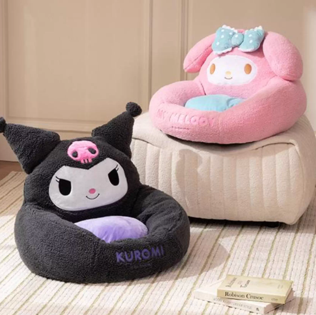 Petpurr Sanrio Pet Sofa Bed - Kuromi/Melody