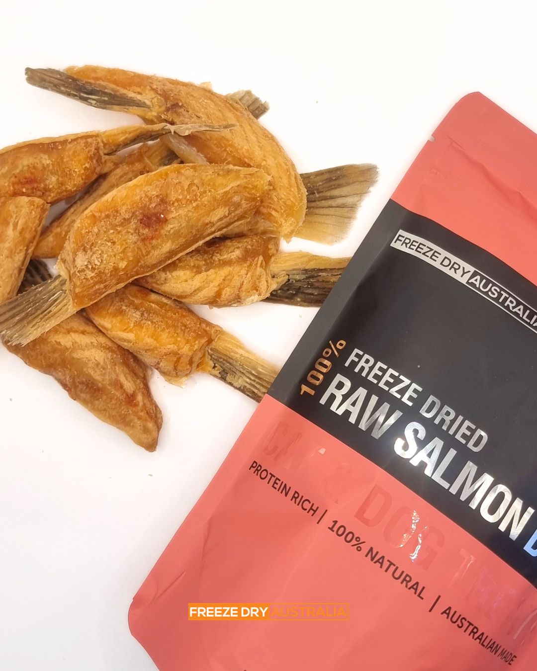 Freeze-Dry Australia's Salmon Bellies For Dog & Cat - Maokids Pet