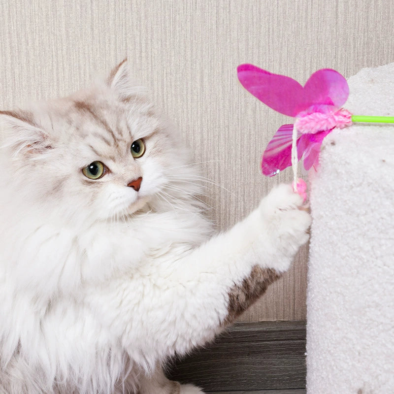 Amy & Carol Feather and Sequin Cat Teaser Wand - Maokids Pet