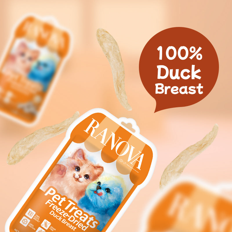 Ranova Freeze Dried Whole Duck Filet For Dog & Cat