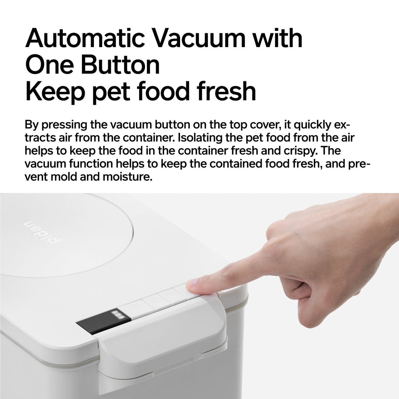 Pidan Vacuum Pet Food Container with Weight Scale - Maokids Pet