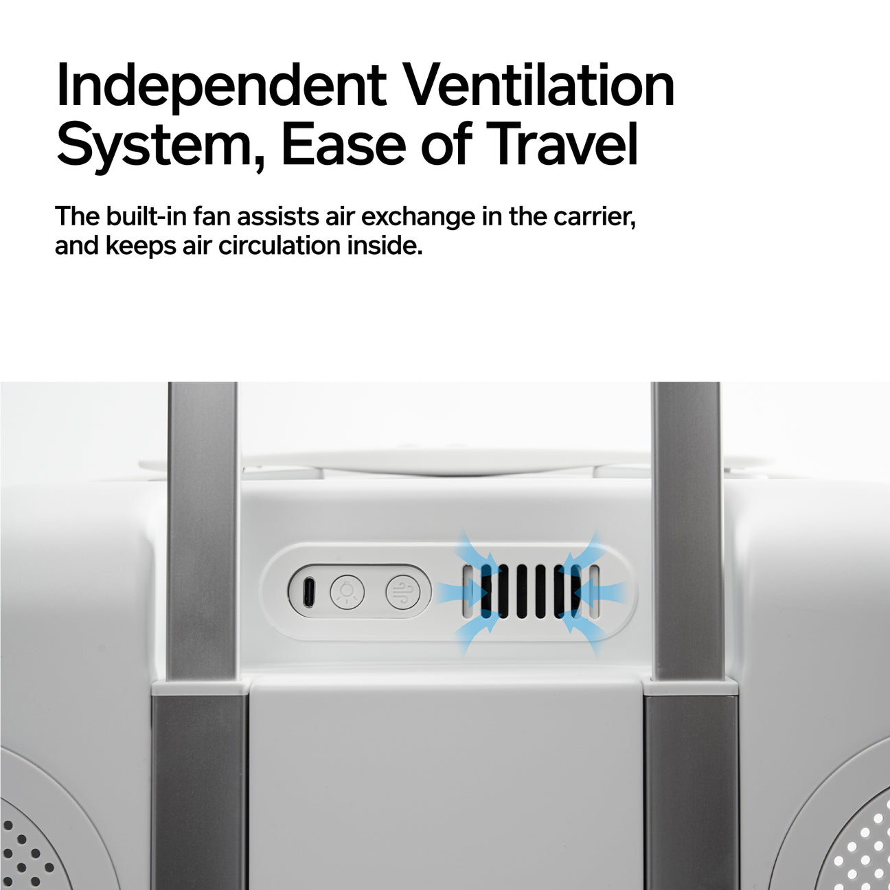 Pidan Wheeled Pet Carrier-Ventilation Type - Maokids Pet