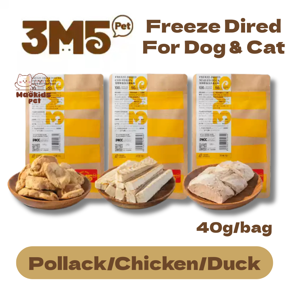 3m5pet Original Cut Freeze-Dried For Cat & Dog - 3 Flavors
