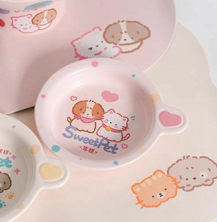 NianGao Ceramic Pet Dish Bowl - Muti Editions and Colors - Maokids Pet