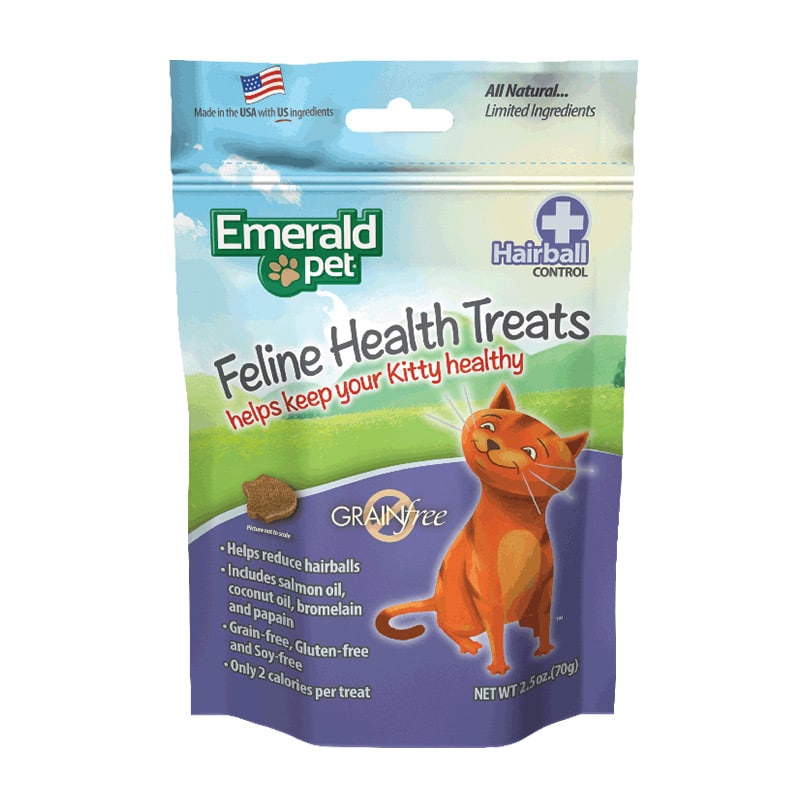 Emerald Pet Hairball Formula Cat Treats - Chicken - Maokids Pet