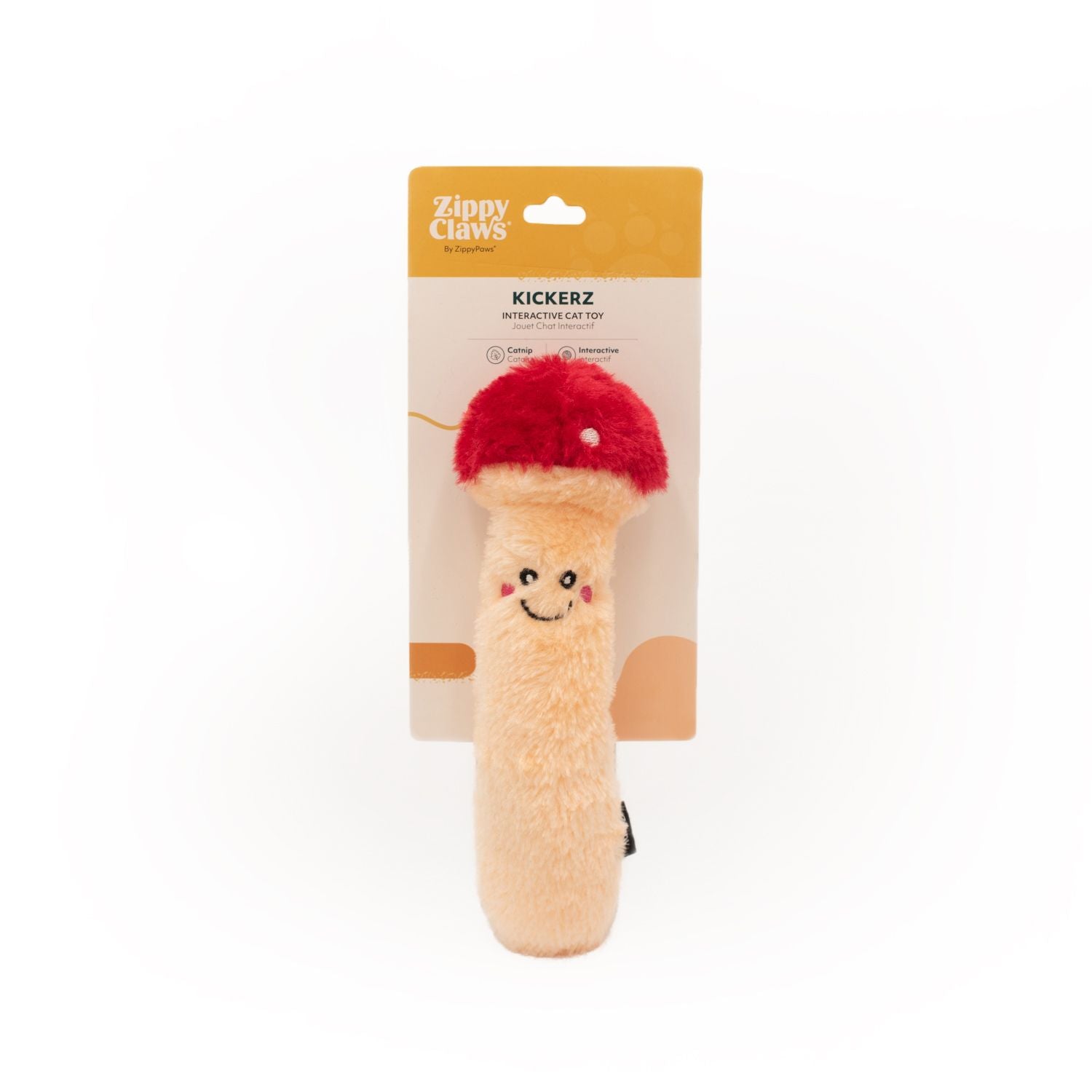 ZippyClaws Kickerz Cat Toy – Mushroom