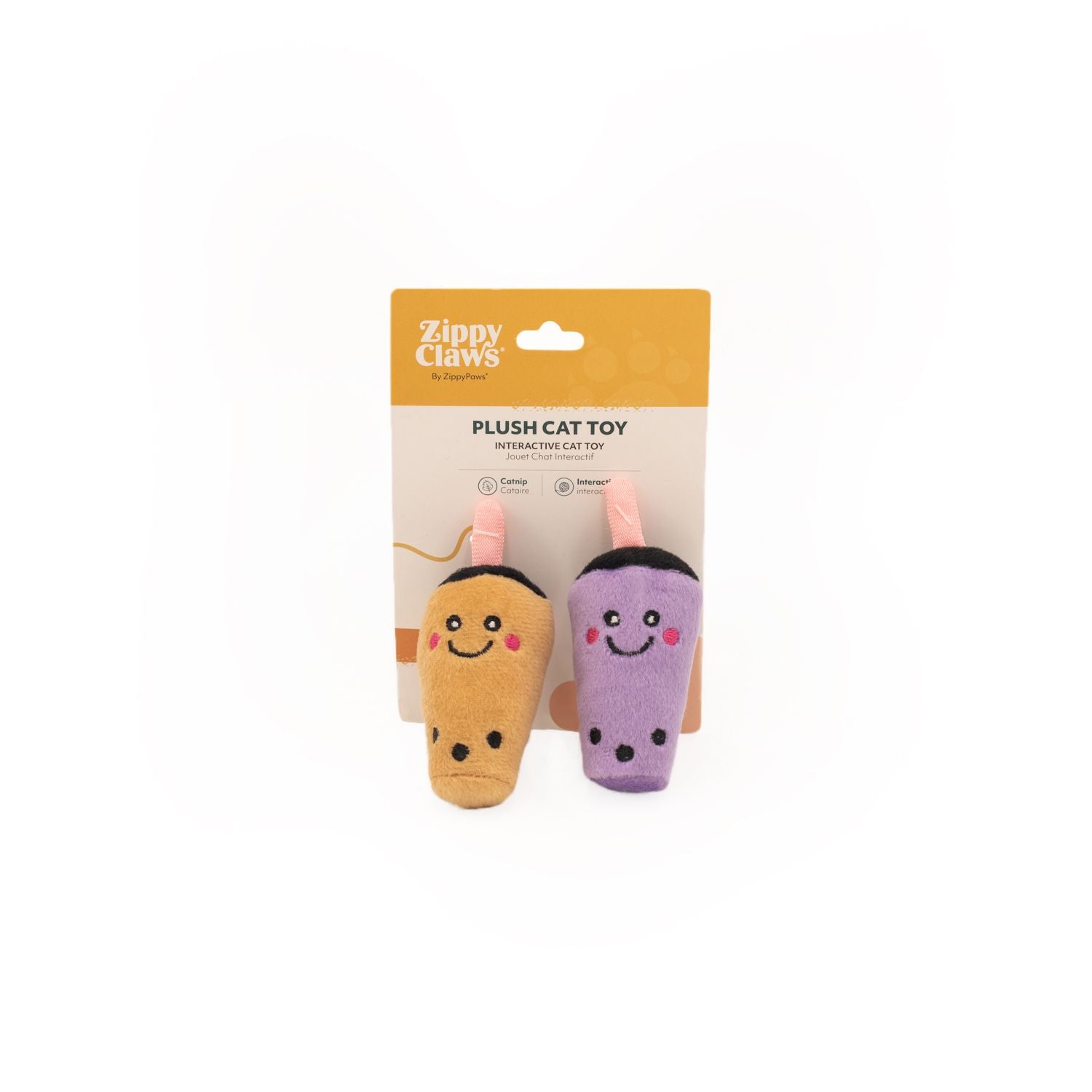 ZippyClaws NomNomz Cat Toy - Milk Tea and Taro