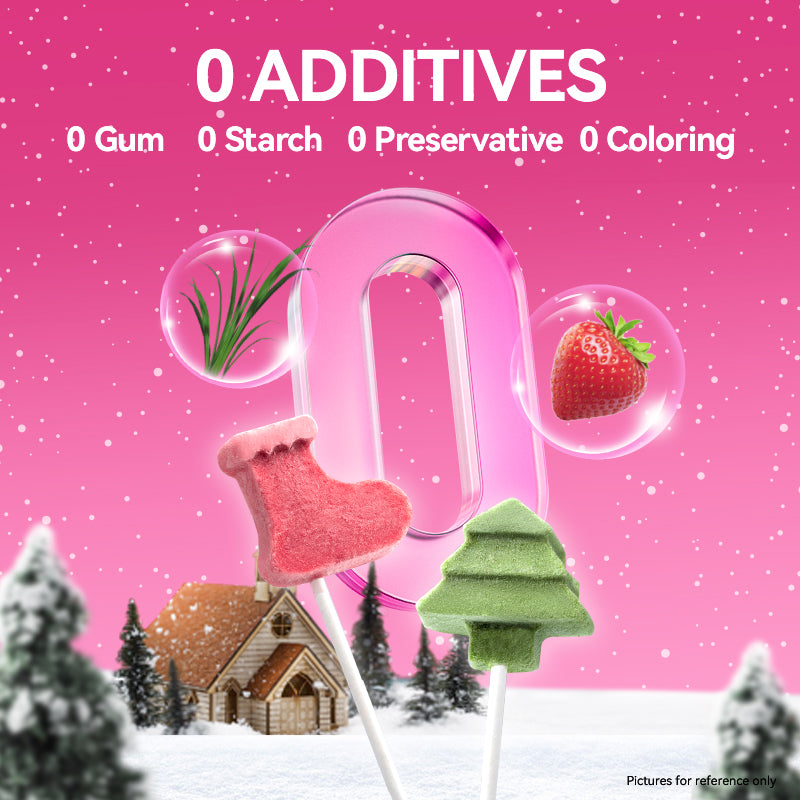 Ranova Xmas Freeze Dried Lollipops For Cat & Dog - 10pcs