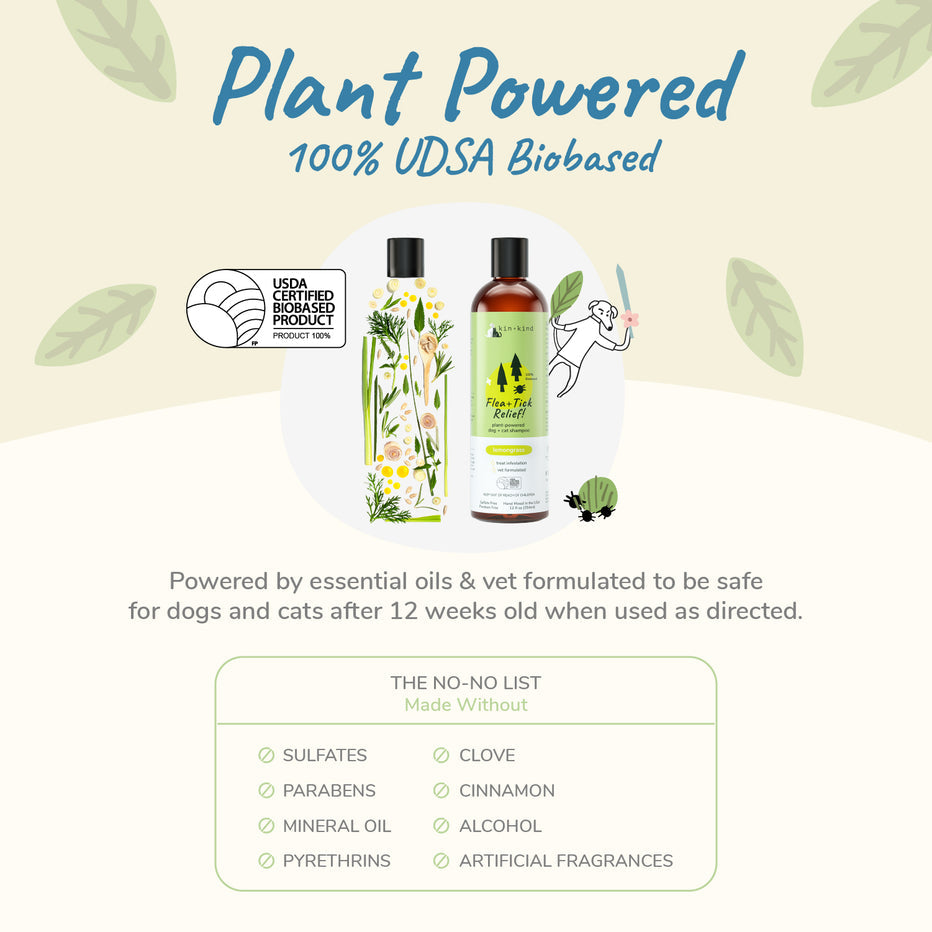 Kin + Kind Outdoor Shield Shampoo For Cat & Dog - Lemongrass