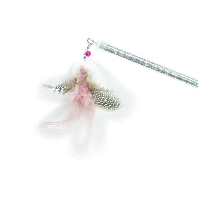 Amy & Carol Feather and Sequin Cat Teaser Wand - Maokids Pet