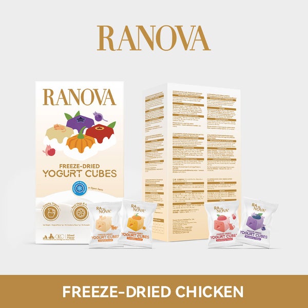 Ranova Freeze Dried Yogurt (Mixed Flavor) For Dog & Cat - 40g - Maokids Pet