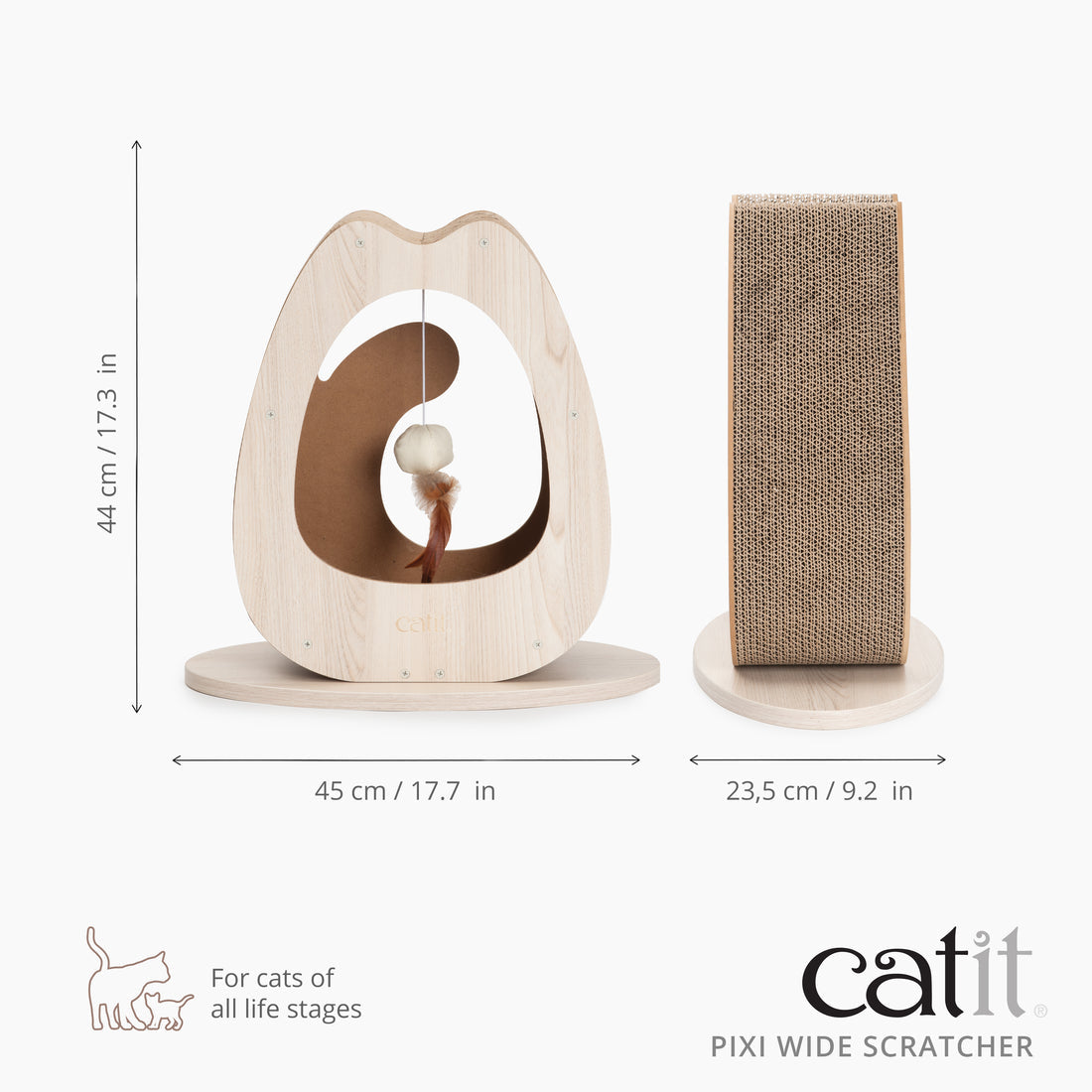 Catit PIXI Scratcher - 3 Style - Maokids Pet