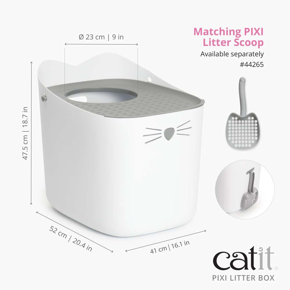 Catit Pixi Litter Box - Top Entry Style