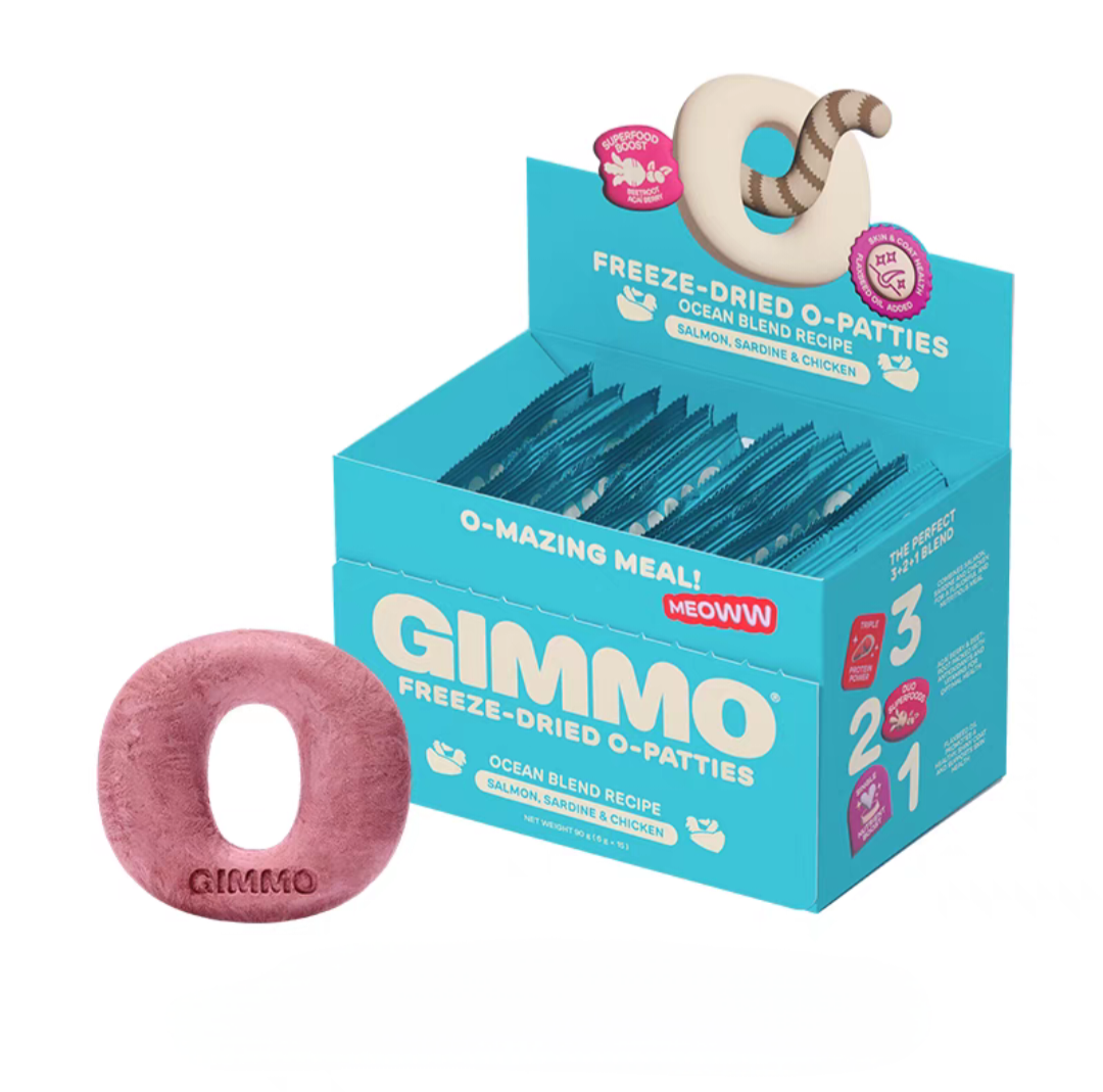 Gimmo Salmon & Chicken Recipe Freeze-Dried O-Bites For Cat - Maokids Pet
