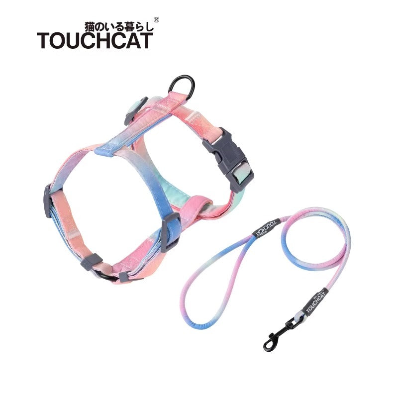 Touchdog H-Shaped Cat Harness & Leash Set – 3 Colors Available