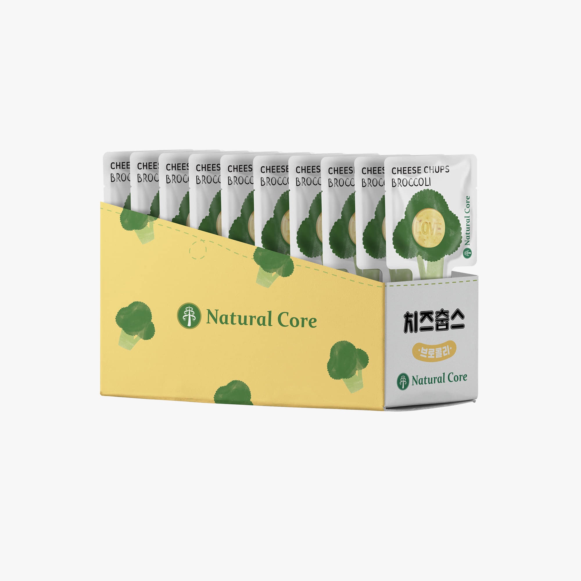 Natural Core Cheese & Broccoli Lollipop Dog Treats - 2 sticks - Maokids Pet