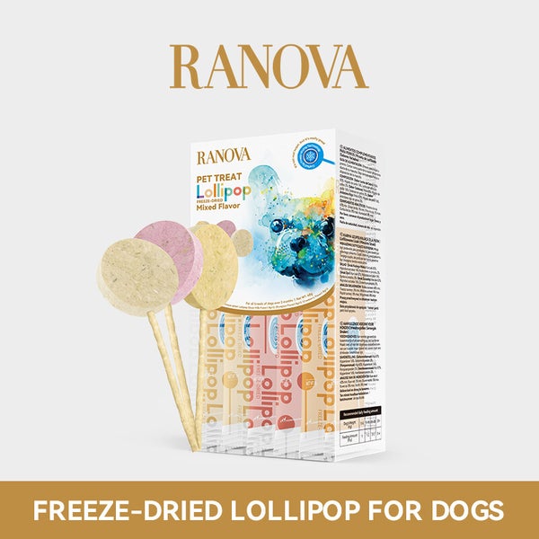 Ranova Freeze Dried Lollipops for Dogs (Mixed Flavor) 6pcs - 48g - Maokids Pet