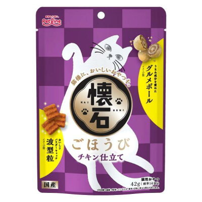 Petline 猫咪专用怀石料理训练小食零食 洁齿美味 鸡肉口味  一袋含14小袋两种不同款式零食 42g/袋
