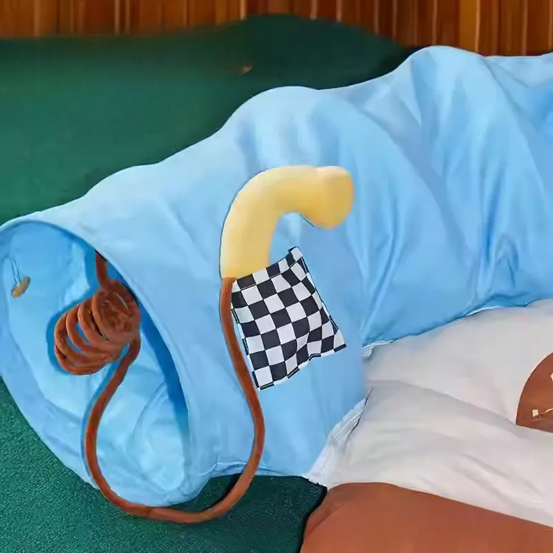 Zeze Retro Phone Tunnel Cat Bed & Toy