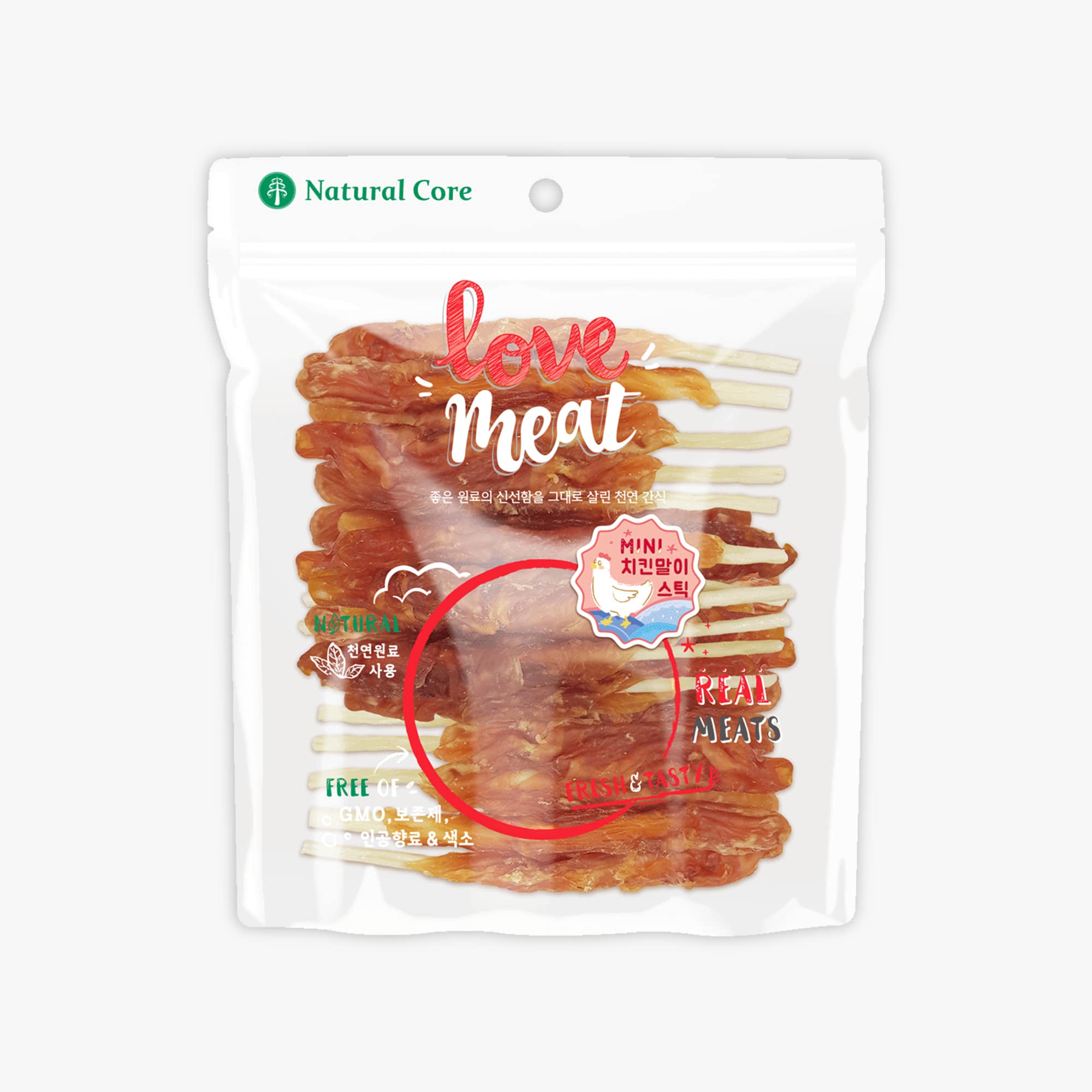 Natural Core Mini Chicken Roll Strips Dog Treats - 160g - Maokids Pet