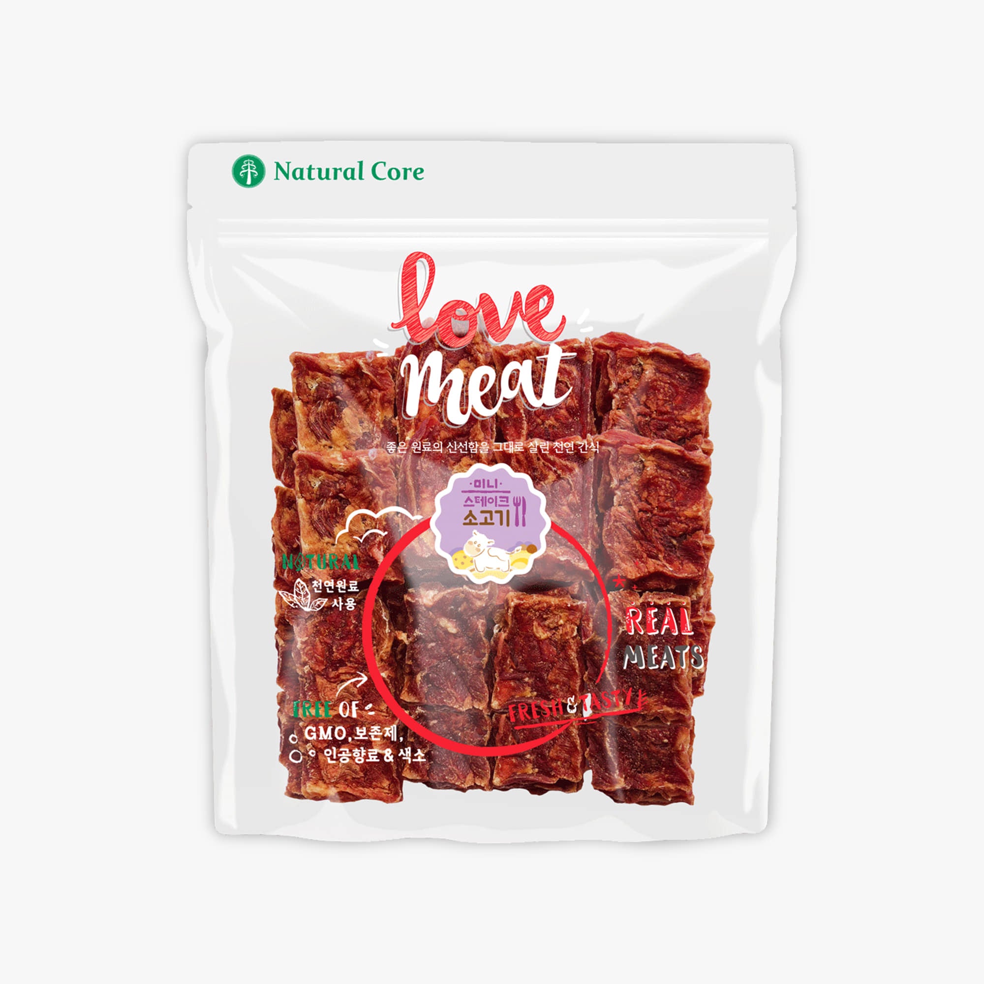 Natural Core Mini Steak Beef Cubes Dog Treats - 160g - Maokids Pet
