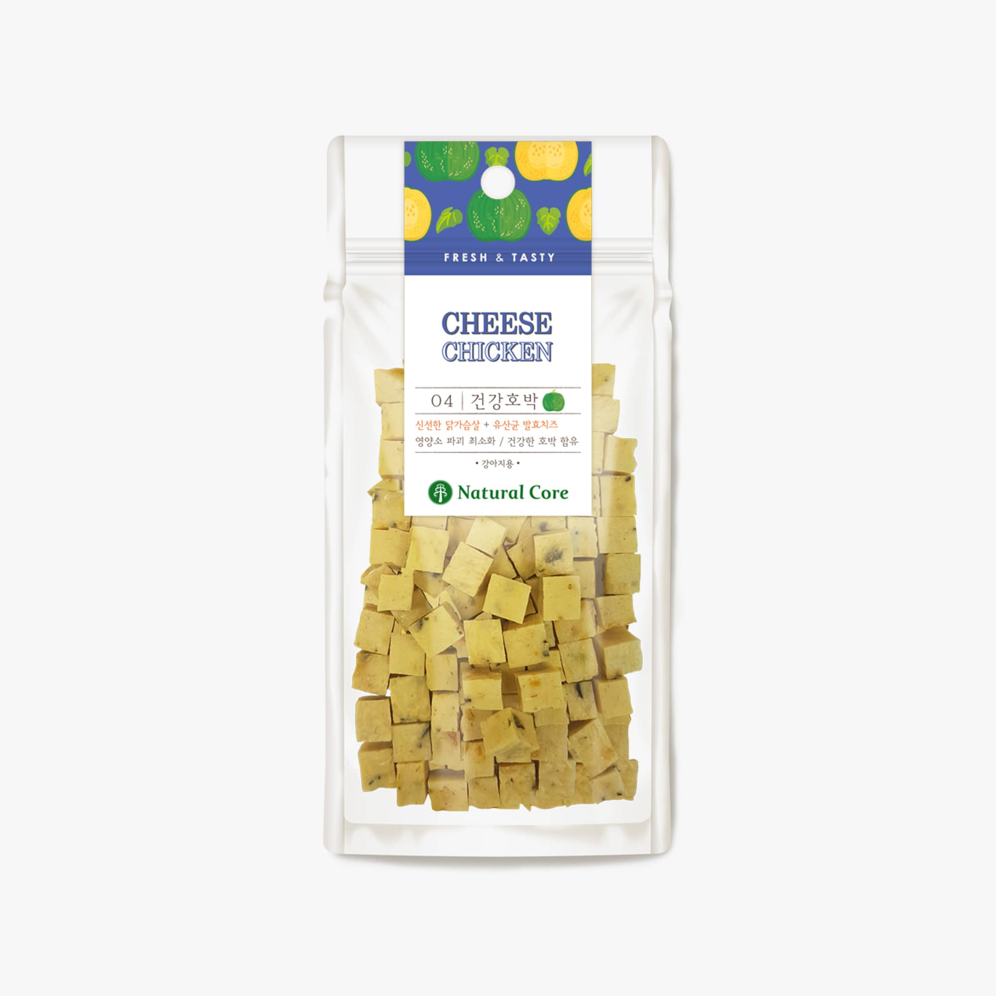 Natural Core Chicken & Pumpkin Cheese Cube Dog Treats - 80g - Maokids Pet