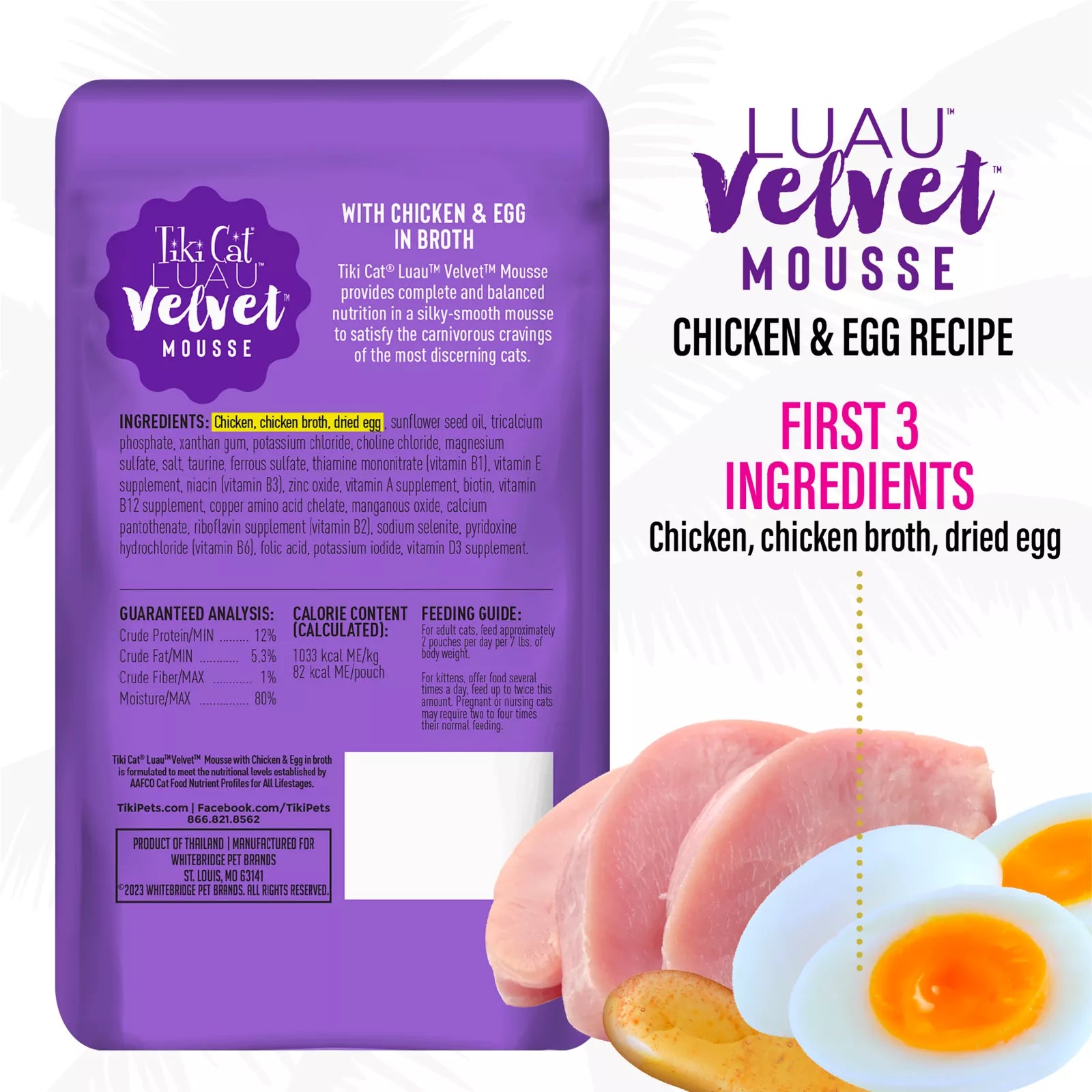 Tiki Cat Velvet Mousse - Chicken & Egg