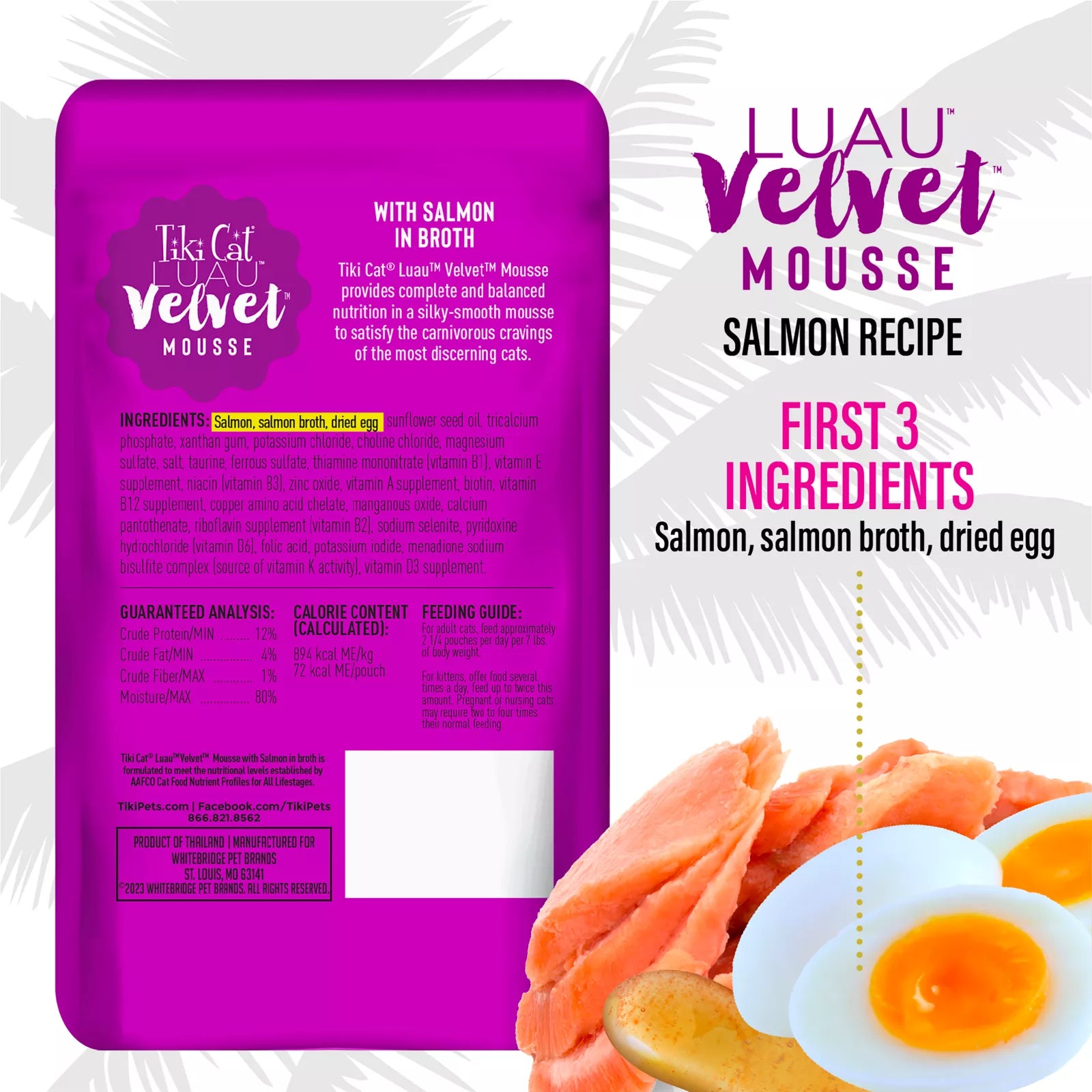 Tiki Cat Velvet Mousse - Salmon